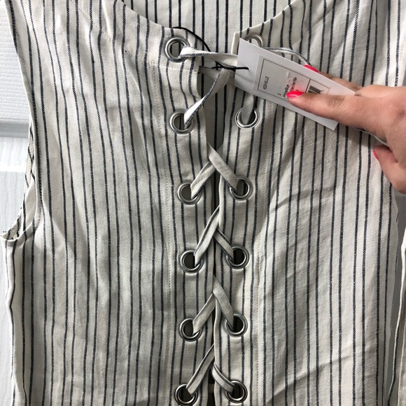 Theory dress Keshelle Back Lace-up Strip Dress - Picture 7 of 13